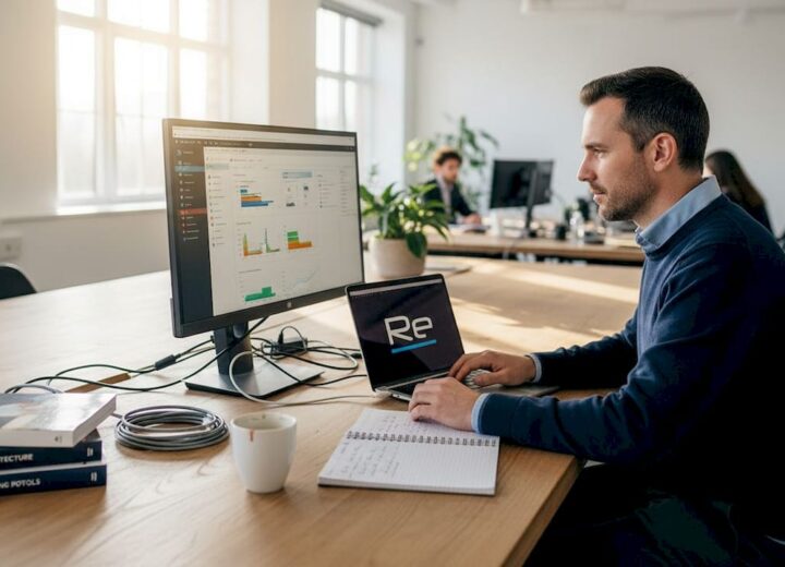 Optimise Wi-Fi bandwidth: A practical management guide - Re-solution IT manager reviews Wi-Fi dashboard in office