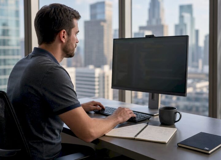 Network automation fundamentals: a 2026 guide for IT pros - Re-solution Network engineer working on automation tools