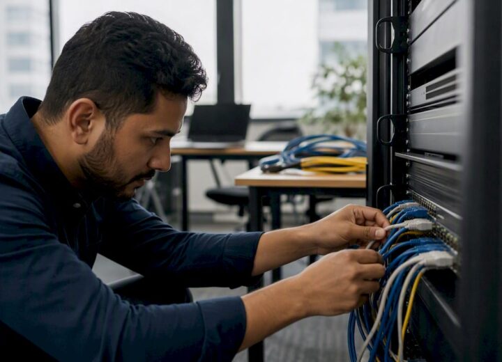 Which Gartner Magic Quadrant matters for cloud security - Re-solution Hands adjusting cloud security device ports