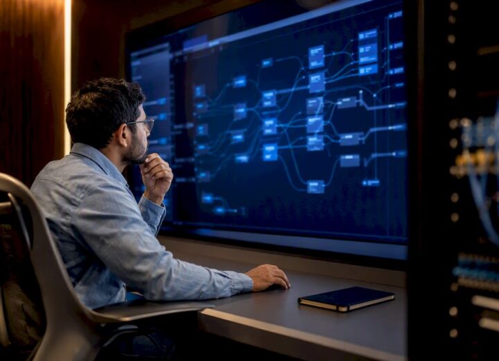 Analyst monitoring workload traffic policies