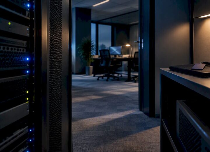 Secure branch network equipment room